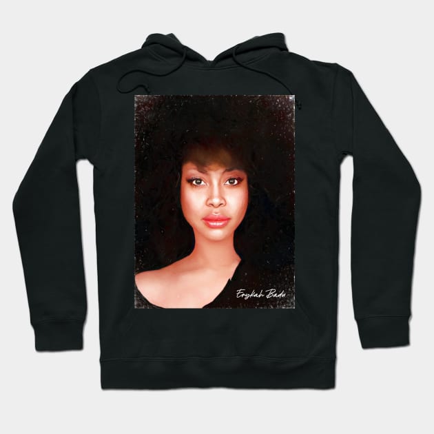 Erykah Badu Oil Painting Style Hoodie by Mr.FansArt